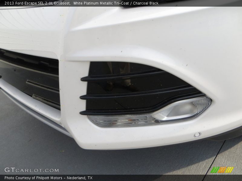 White Platinum Metallic Tri-Coat / Charcoal Black 2013 Ford Escape SEL 2.0L EcoBoost