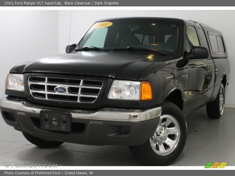 Black Clearcoat / Dark Graphite 2001 Ford Ranger XLT SuperCab