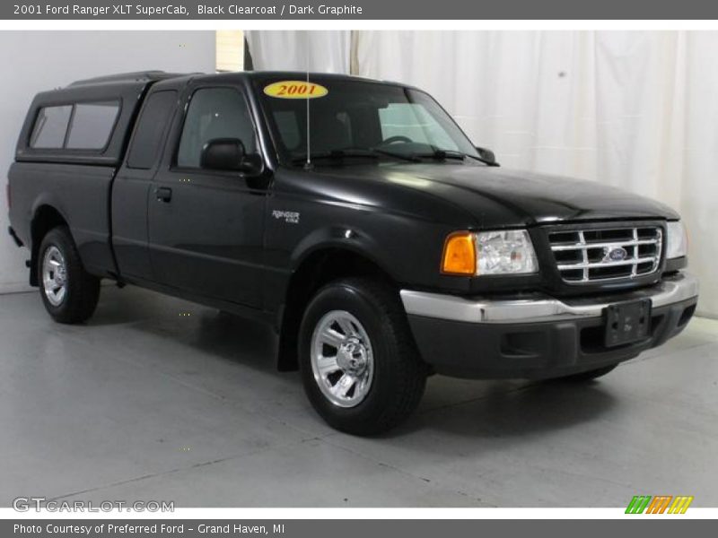 Black Clearcoat / Dark Graphite 2001 Ford Ranger XLT SuperCab