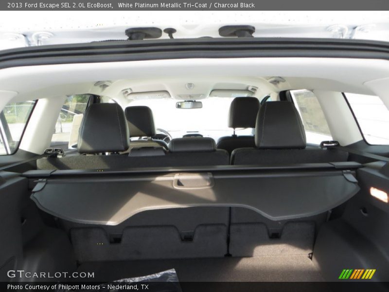 White Platinum Metallic Tri-Coat / Charcoal Black 2013 Ford Escape SEL 2.0L EcoBoost