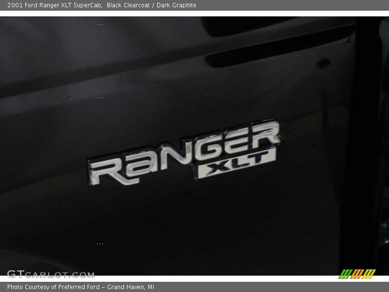 Black Clearcoat / Dark Graphite 2001 Ford Ranger XLT SuperCab