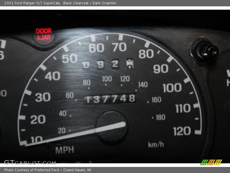 Black Clearcoat / Dark Graphite 2001 Ford Ranger XLT SuperCab