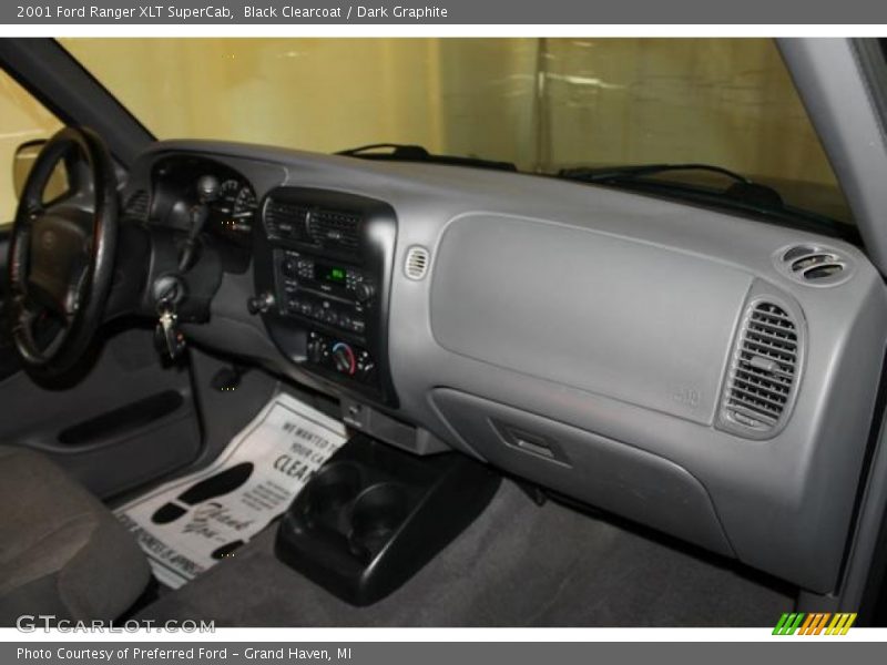 Black Clearcoat / Dark Graphite 2001 Ford Ranger XLT SuperCab
