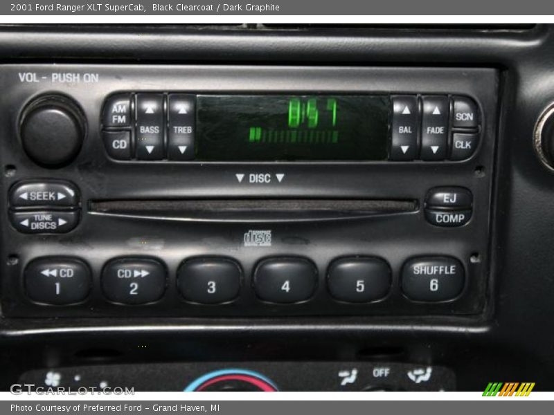 Black Clearcoat / Dark Graphite 2001 Ford Ranger XLT SuperCab