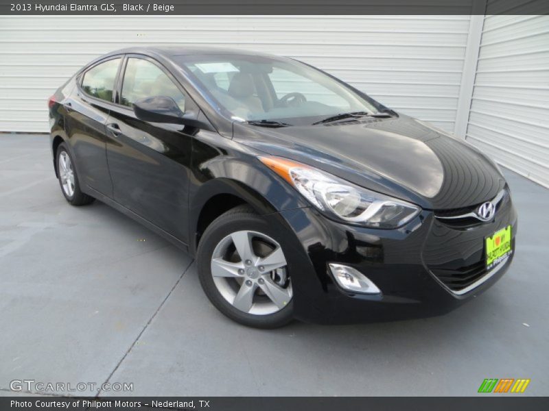 Black / Beige 2013 Hyundai Elantra GLS
