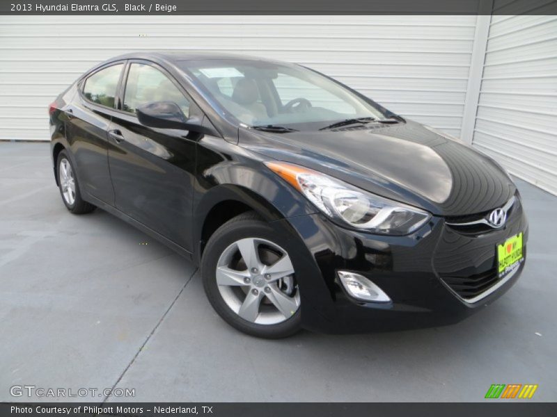 Black / Beige 2013 Hyundai Elantra GLS