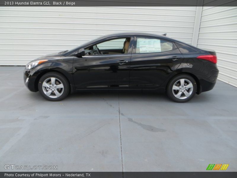 Black / Beige 2013 Hyundai Elantra GLS