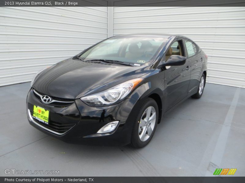 Black / Beige 2013 Hyundai Elantra GLS