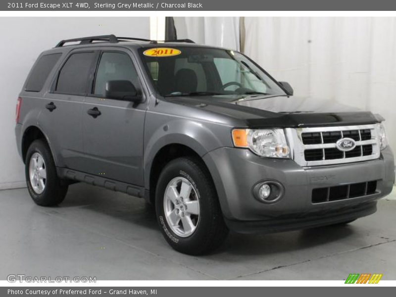 Sterling Grey Metallic / Charcoal Black 2011 Ford Escape XLT 4WD