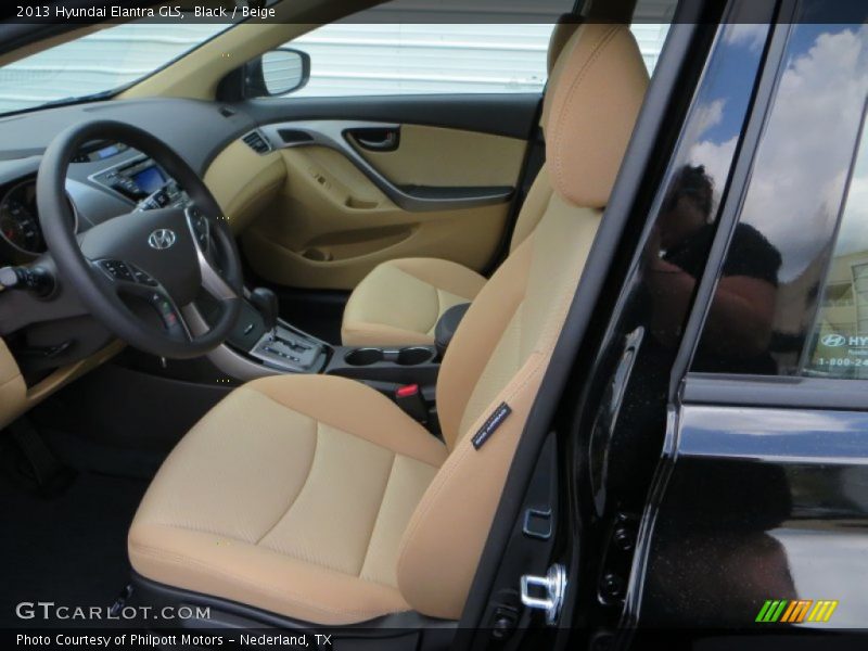 Black / Beige 2013 Hyundai Elantra GLS