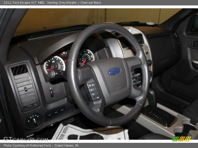 Sterling Grey Metallic / Charcoal Black 2011 Ford Escape XLT 4WD