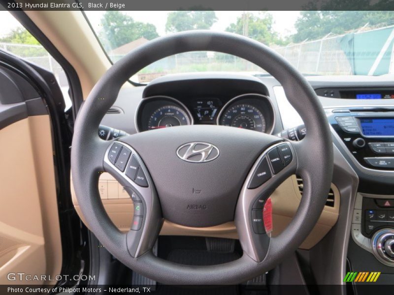 Black / Beige 2013 Hyundai Elantra GLS