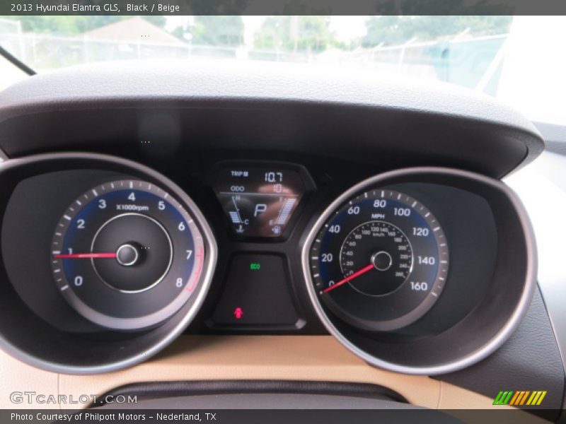 Black / Beige 2013 Hyundai Elantra GLS