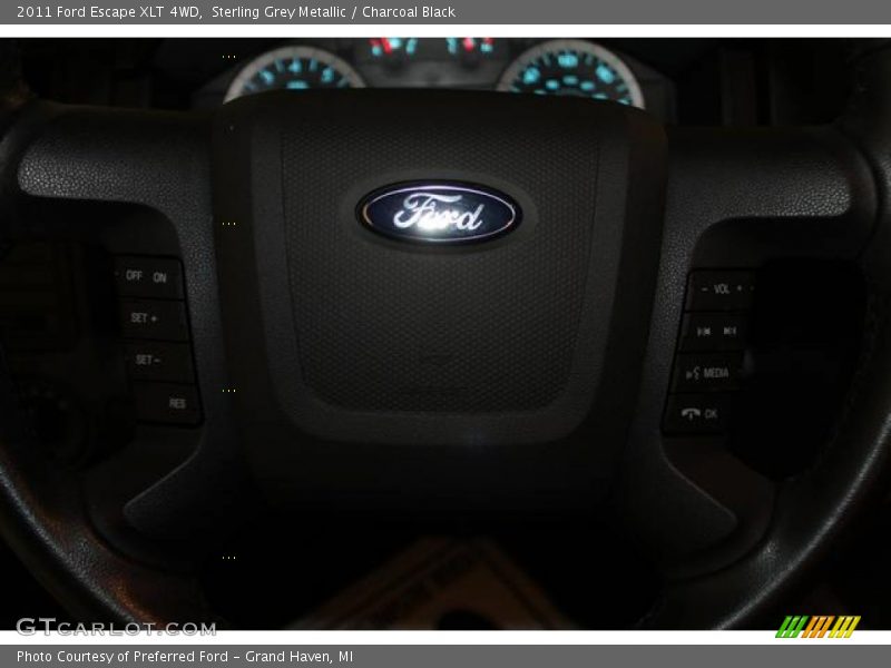 Sterling Grey Metallic / Charcoal Black 2011 Ford Escape XLT 4WD