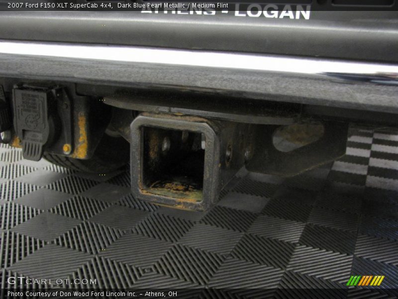 Dark Blue Pearl Metallic / Medium Flint 2007 Ford F150 XLT SuperCab 4x4