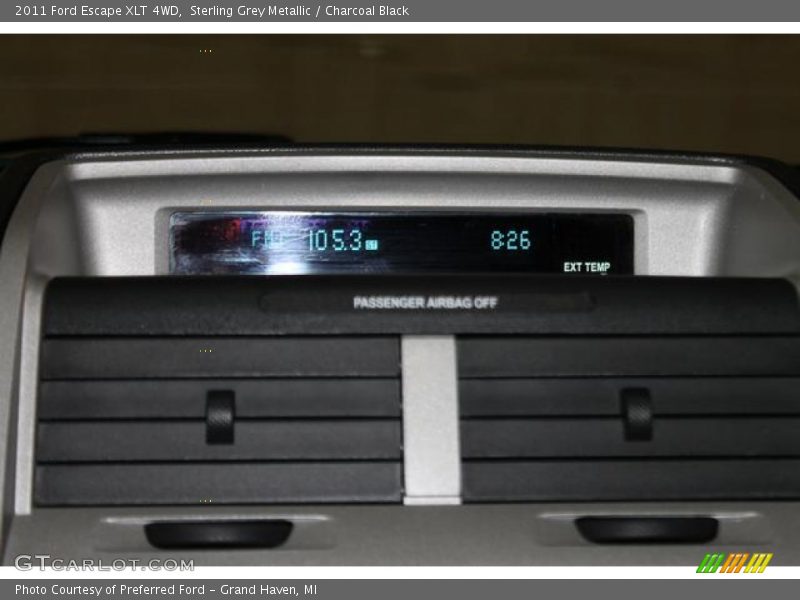 Sterling Grey Metallic / Charcoal Black 2011 Ford Escape XLT 4WD