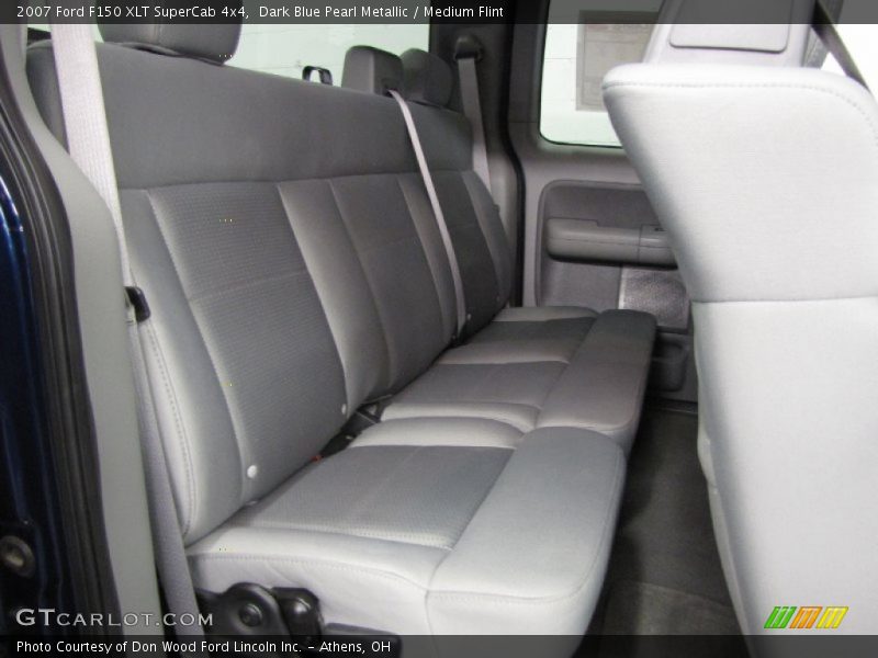 Dark Blue Pearl Metallic / Medium Flint 2007 Ford F150 XLT SuperCab 4x4