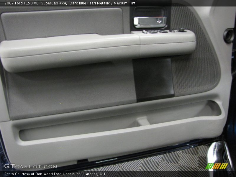 Dark Blue Pearl Metallic / Medium Flint 2007 Ford F150 XLT SuperCab 4x4