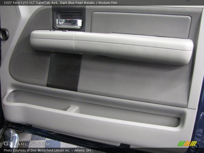 Dark Blue Pearl Metallic / Medium Flint 2007 Ford F150 XLT SuperCab 4x4