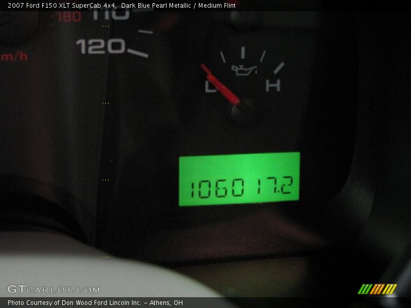 Dark Blue Pearl Metallic / Medium Flint 2007 Ford F150 XLT SuperCab 4x4