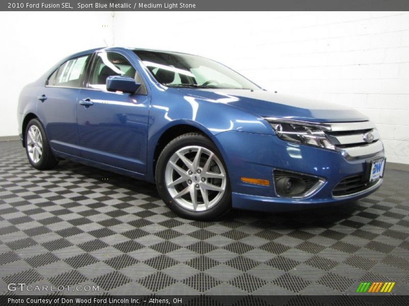 Sport Blue Metallic / Medium Light Stone 2010 Ford Fusion SEL
