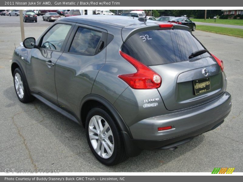 Gun Metallic / Black/Red w/Red Trim 2011 Nissan Juke SV AWD