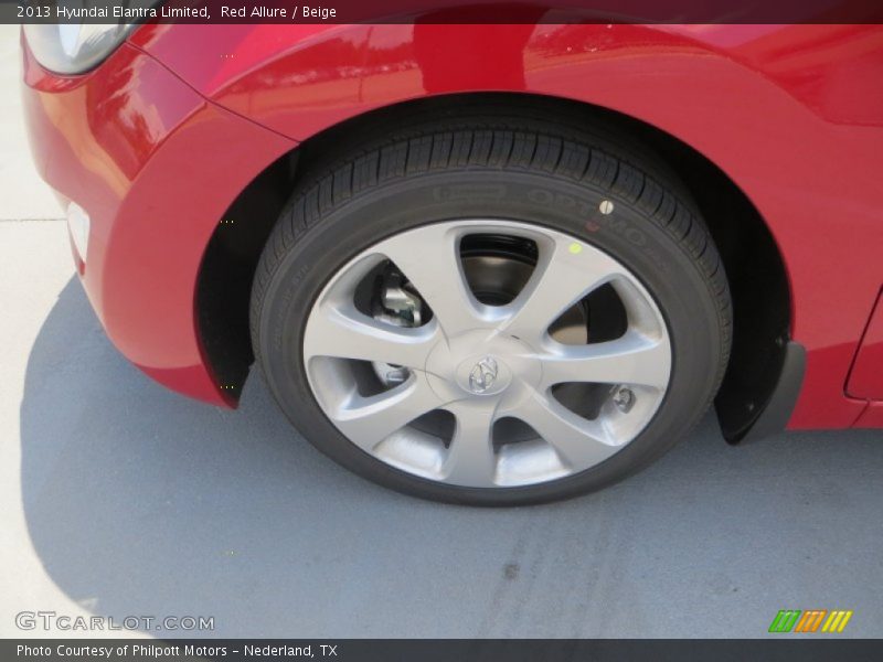 Red Allure / Beige 2013 Hyundai Elantra Limited