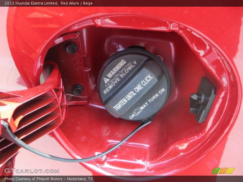 Red Allure / Beige 2013 Hyundai Elantra Limited