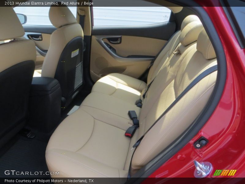 Red Allure / Beige 2013 Hyundai Elantra Limited