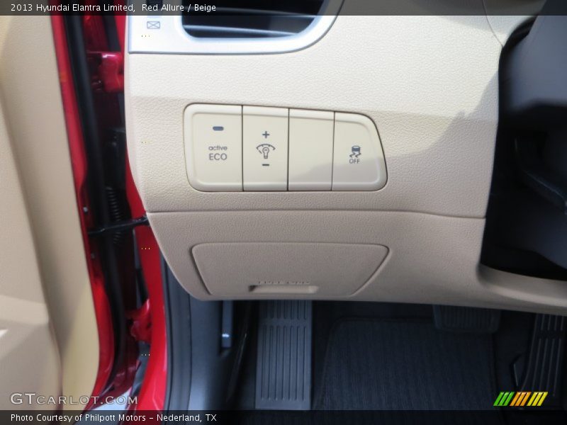 Red Allure / Beige 2013 Hyundai Elantra Limited