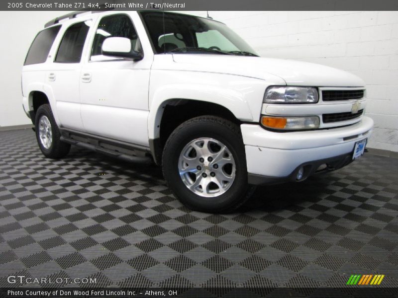 Summit White / Tan/Neutral 2005 Chevrolet Tahoe Z71 4x4