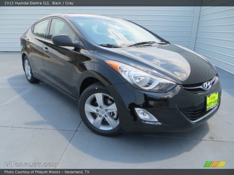Black / Gray 2013 Hyundai Elantra GLS