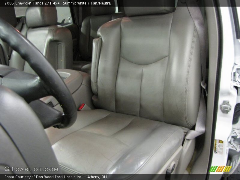 Summit White / Tan/Neutral 2005 Chevrolet Tahoe Z71 4x4