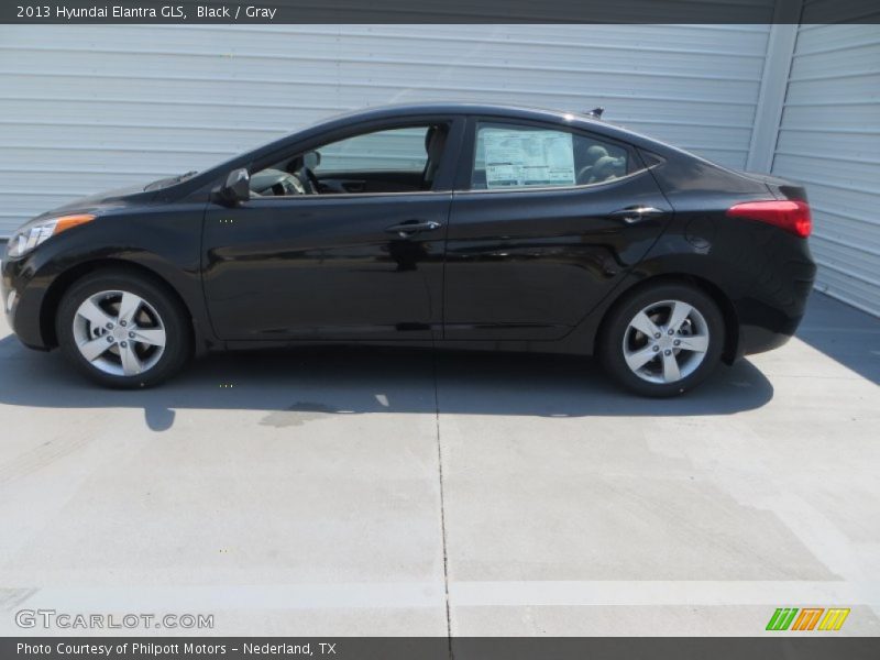 Black / Gray 2013 Hyundai Elantra GLS