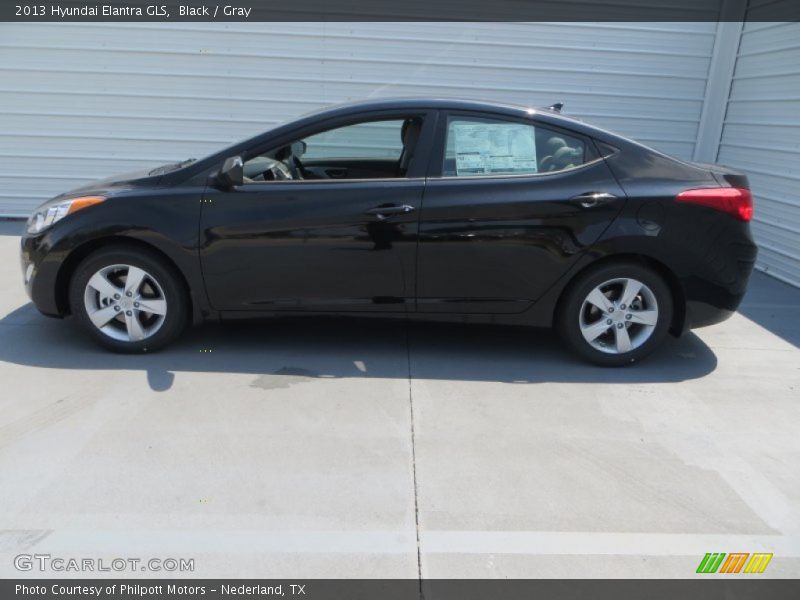 Black / Gray 2013 Hyundai Elantra GLS