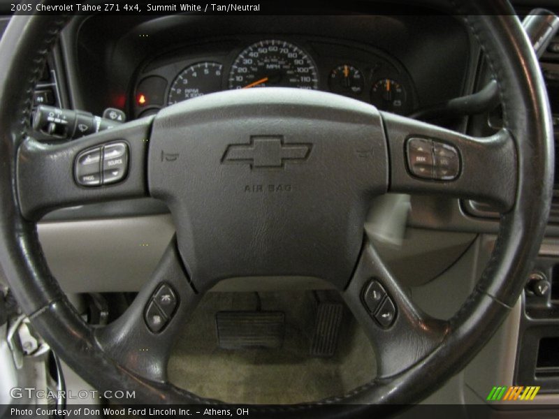 Summit White / Tan/Neutral 2005 Chevrolet Tahoe Z71 4x4
