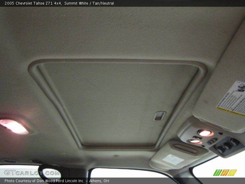 Summit White / Tan/Neutral 2005 Chevrolet Tahoe Z71 4x4