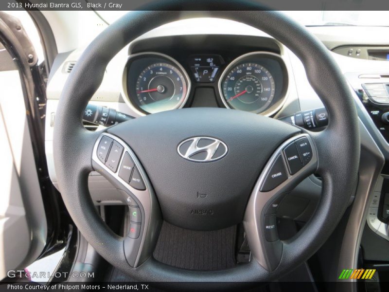 Black / Gray 2013 Hyundai Elantra GLS