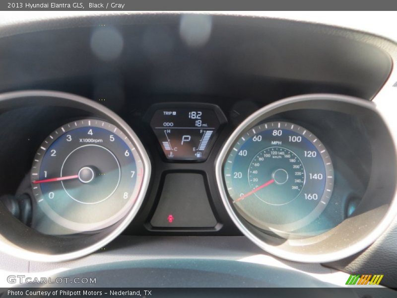 Black / Gray 2013 Hyundai Elantra GLS