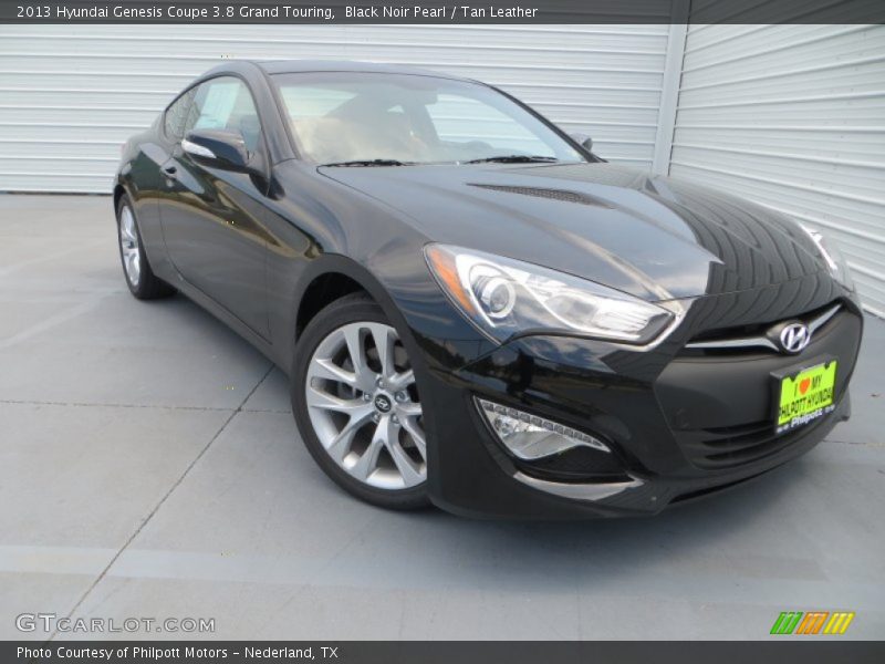 Black Noir Pearl / Tan Leather 2013 Hyundai Genesis Coupe 3.8 Grand Touring