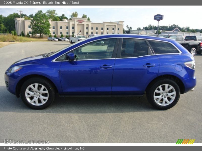 Electric Blue Mica / Sand 2008 Mazda CX-7 Sport