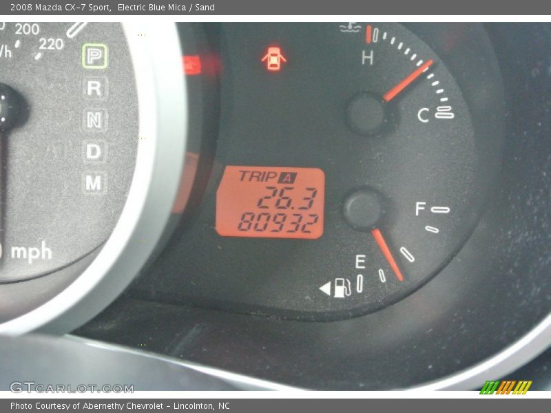Electric Blue Mica / Sand 2008 Mazda CX-7 Sport