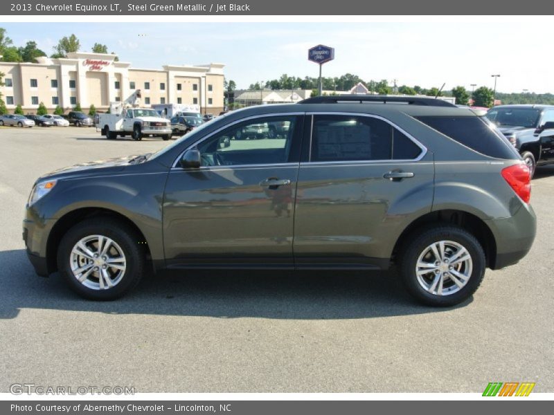 Steel Green Metallic / Jet Black 2013 Chevrolet Equinox LT