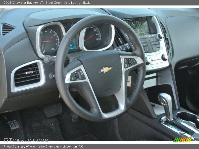 Steel Green Metallic / Jet Black 2013 Chevrolet Equinox LT
