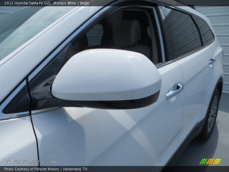 Monaco White / Beige 2013 Hyundai Santa Fe GLS