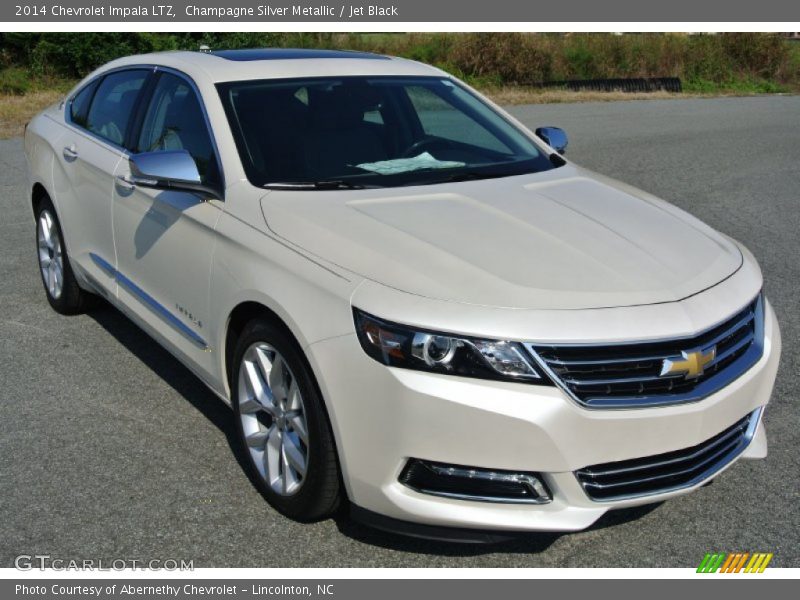 Champagne Silver Metallic / Jet Black 2014 Chevrolet Impala LTZ