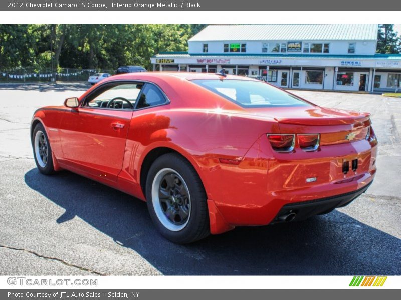 Inferno Orange Metallic / Black 2012 Chevrolet Camaro LS Coupe
