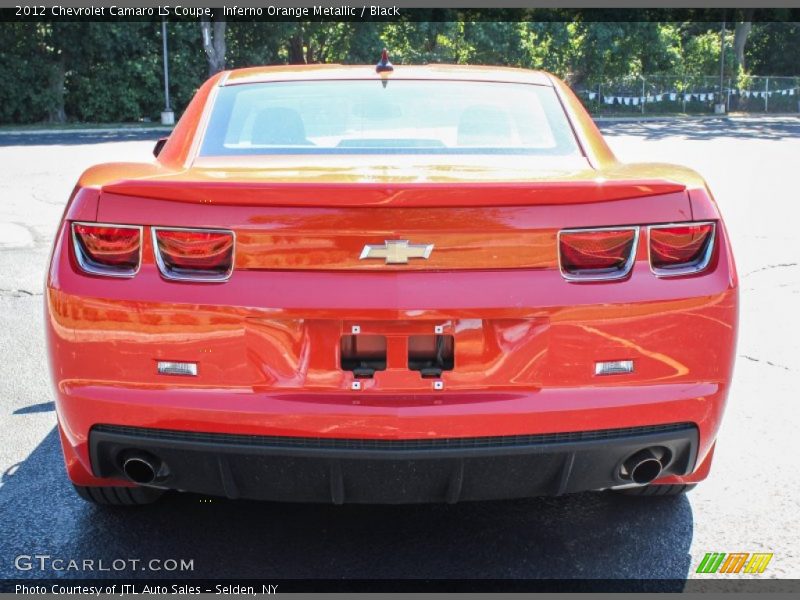 Inferno Orange Metallic / Black 2012 Chevrolet Camaro LS Coupe