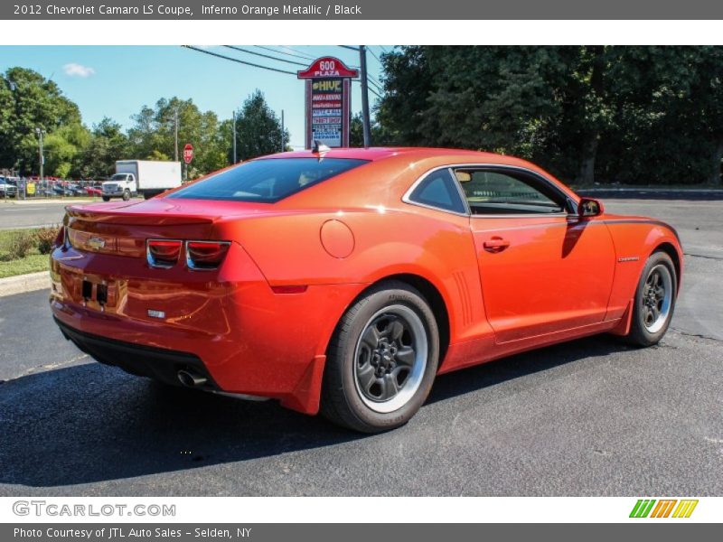 Inferno Orange Metallic / Black 2012 Chevrolet Camaro LS Coupe