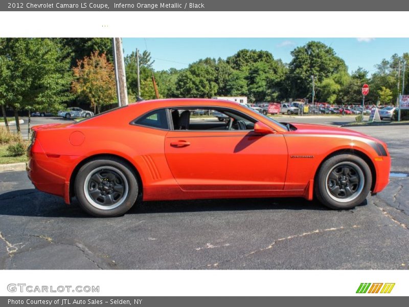 Inferno Orange Metallic / Black 2012 Chevrolet Camaro LS Coupe